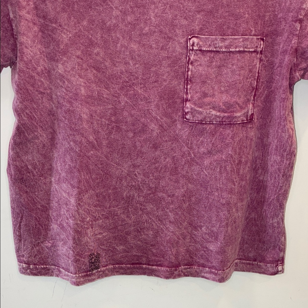 t. la Anthropologie Pocket Cotton Acid Washed Tee - Picture 4 of 7